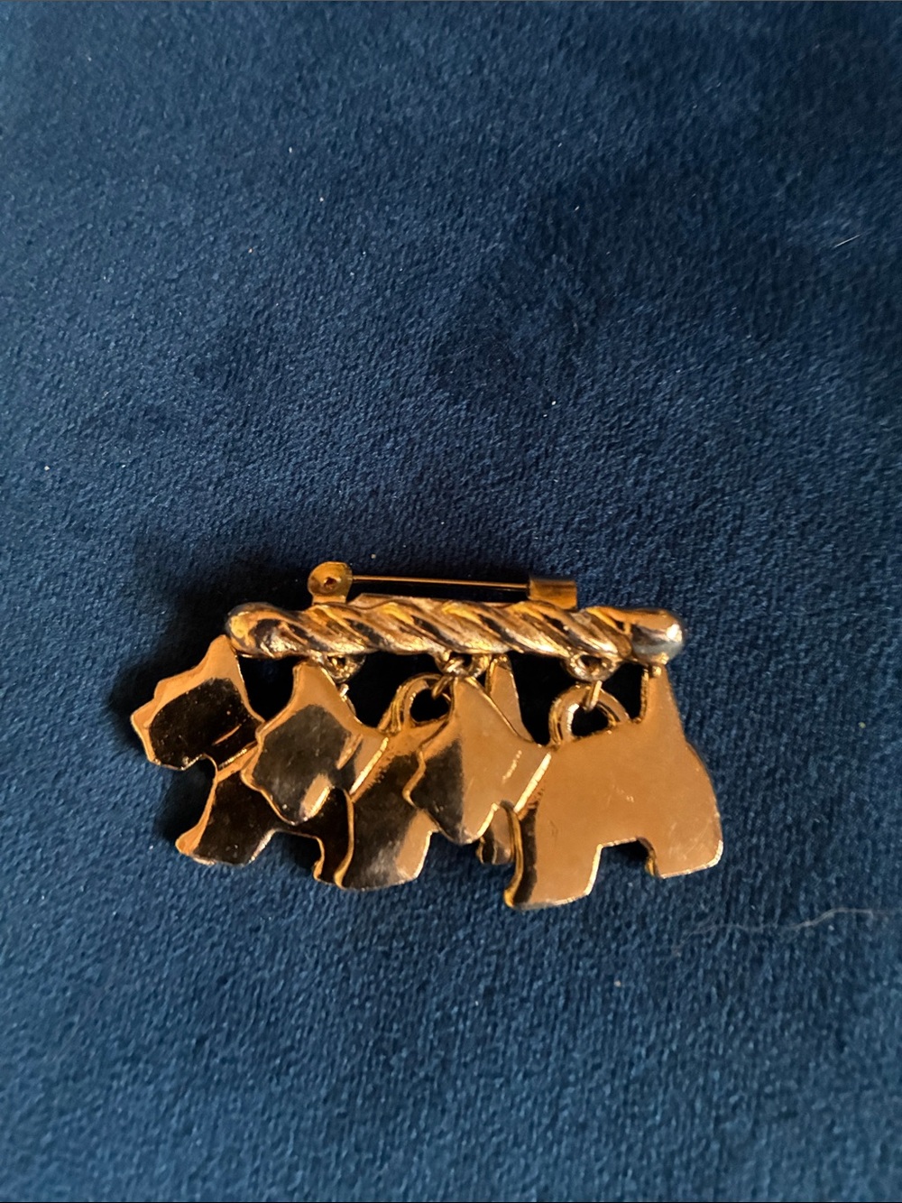 Rare Agatha Paris Gold Dog Silhouette brooch - Pets Dog Accessory